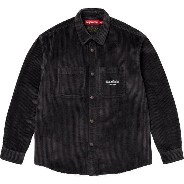 해외] 슈프림 와이드 웨일 코듀로이 스냅 셔츠 Supreme Wide Wale