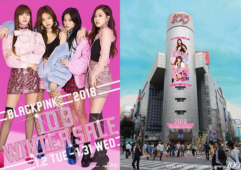 BLACKPINK、iKONが年始に渋谷をジャック!! SHIBUYA109/109MEN'S との