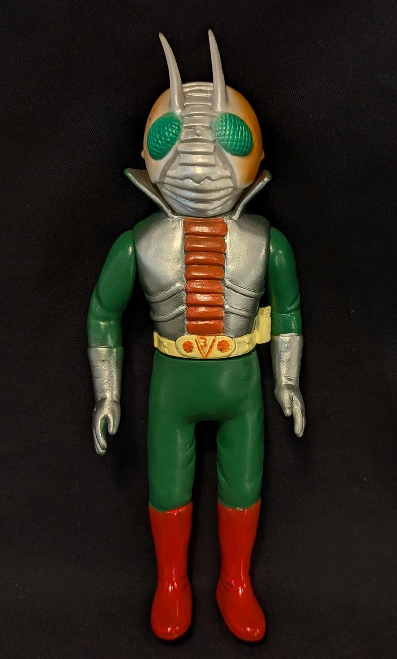 全長約23cm 大変希少なデカい 無版権 仮面ライダー 当時物 パチ 70年代