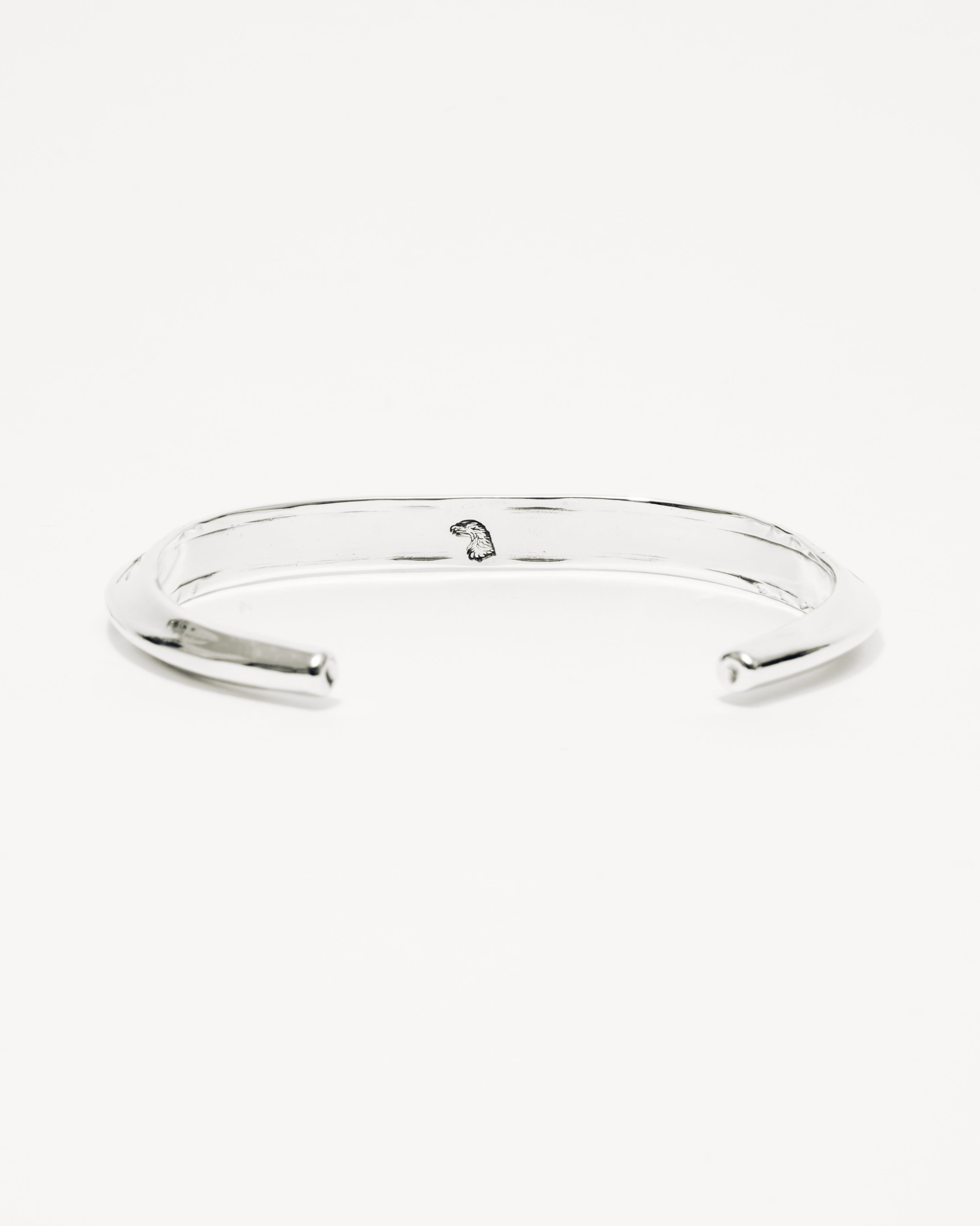 Larry Smith Thin Triangle Tapered End Silver Cuff Bracelet