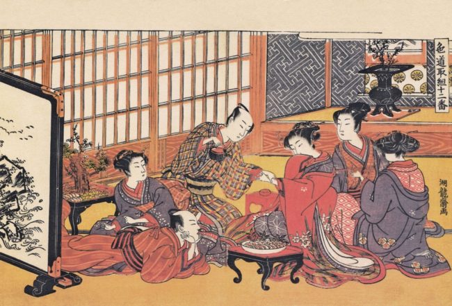 仔犬ちゃんかわいい〜！春画も多く描いた浮世絵師・礒田湖龍斎のワン