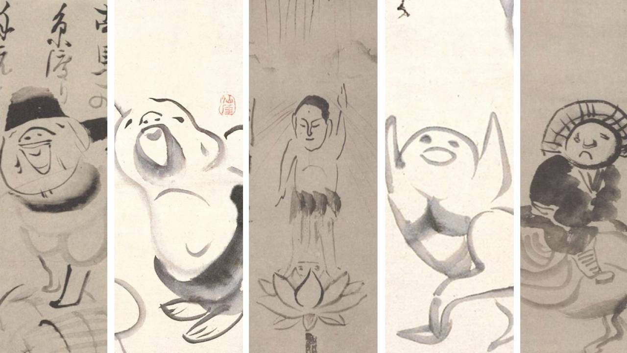 仙厓義梵の作品ギャラリー（「仙厓禅師墨林冊」より） – 日本文化と今