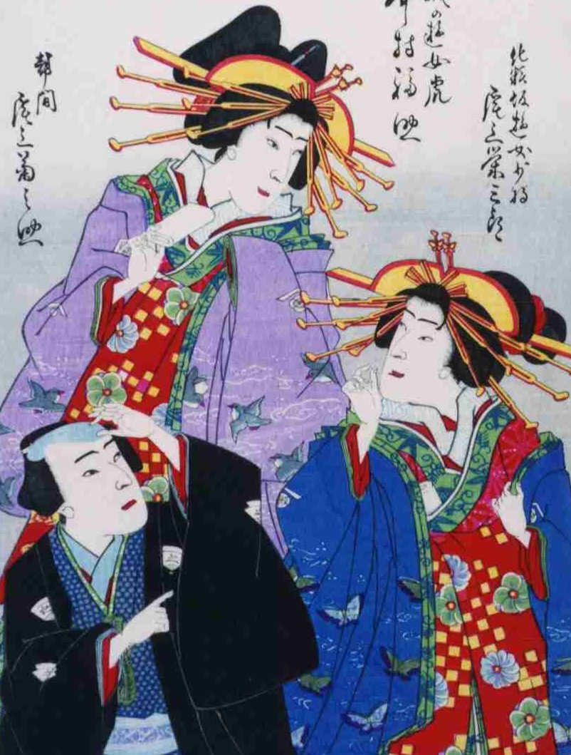 歌川豊春 新吉原夕暮れ透視図 | - Japaaan