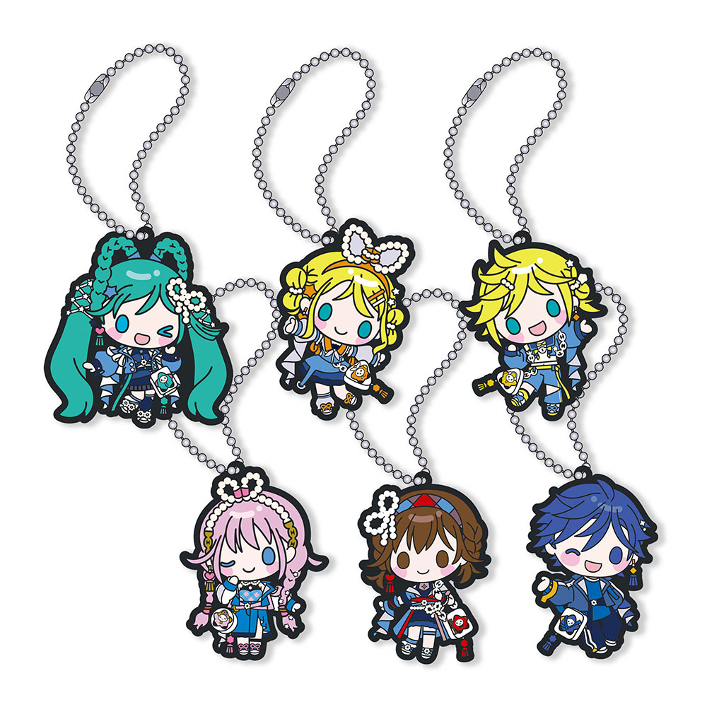 グッズ]ラバーキーホルダーコレクション（ランダム6種）｜初音ミク
