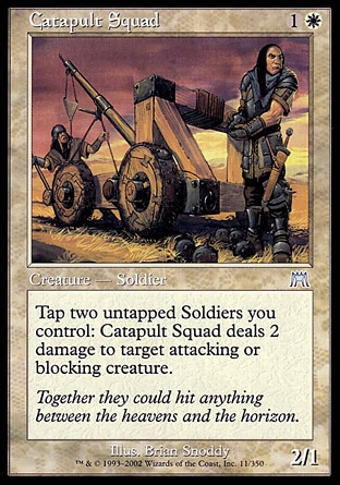アーティストプルーフ サインド カタパルト兵団 Catapult Squad MTG
