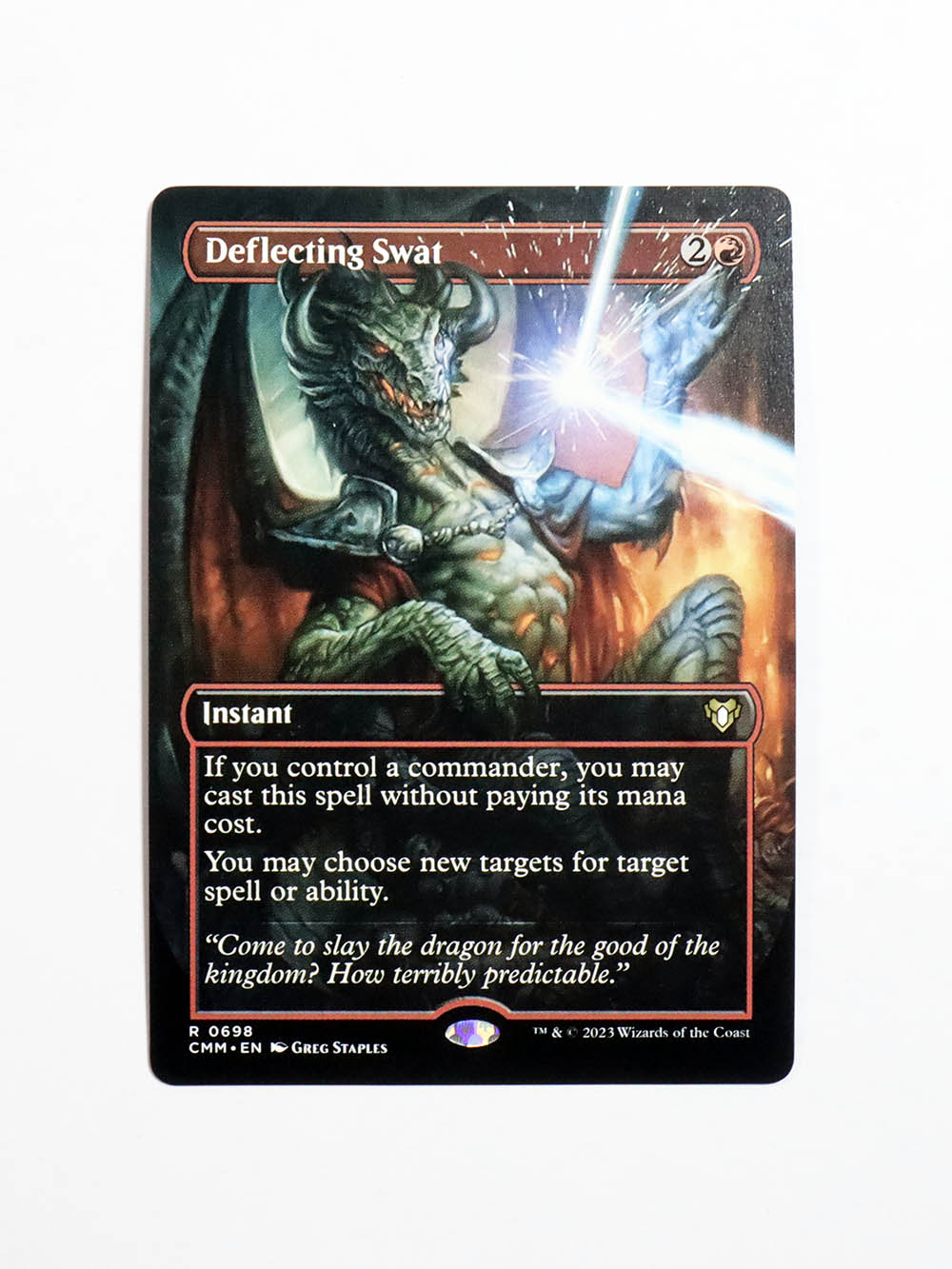 Deflecting Swat #698 holo from Commander Masters (CMM) MTG Proxy