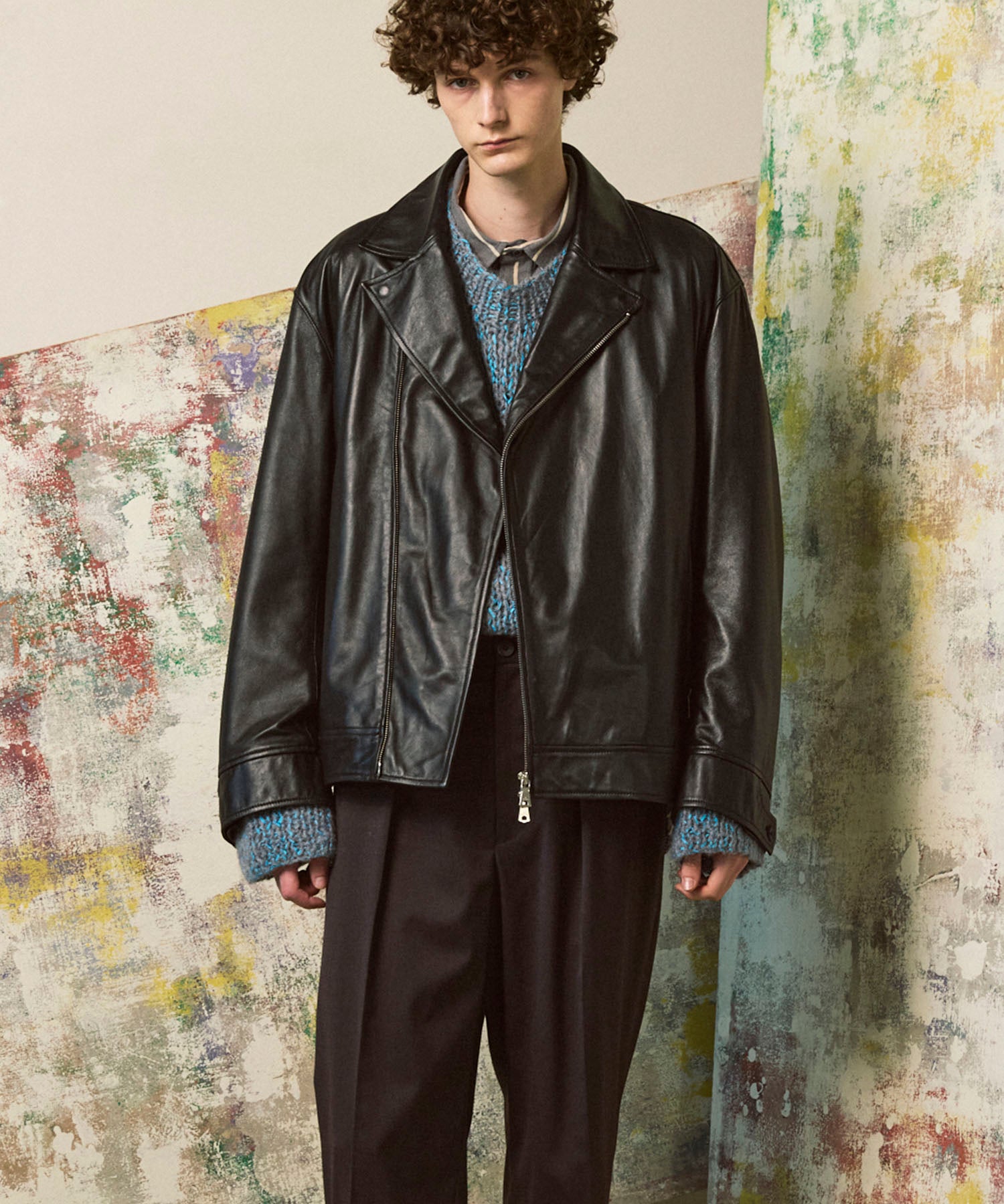 Sheep Leather Tailored Double Rider Jacket