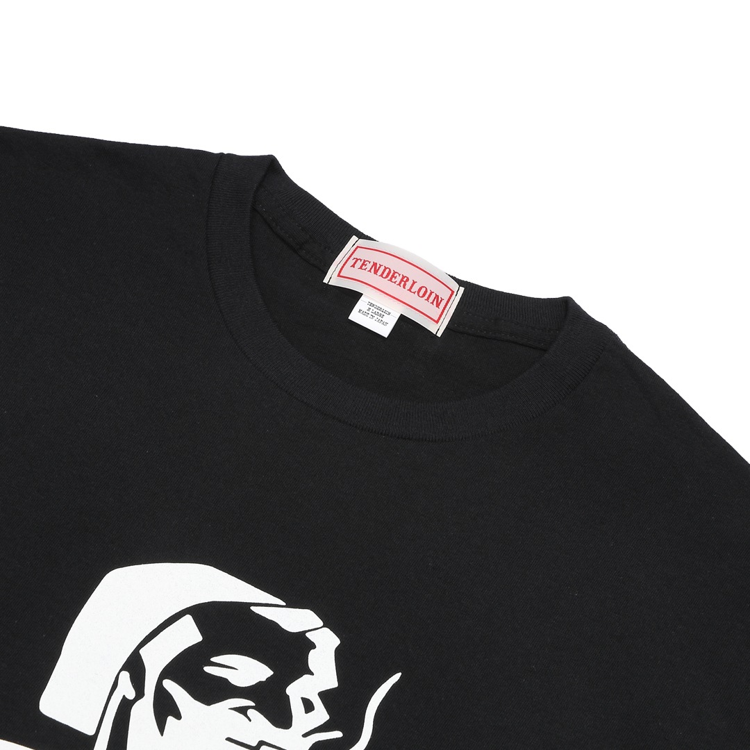 TENDERLOIN ZIGZAG T-SHIRTS 6.0oz PREMIUM COTTON 100% BLACK | T