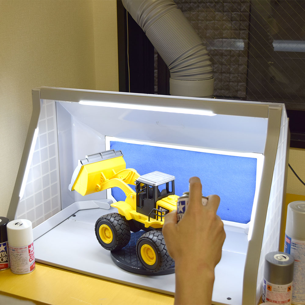 LEDライト付パワフルファン塗装ブース デラックス | 【公式】サンコー