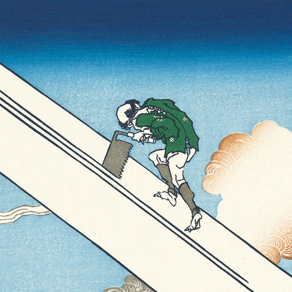 葛飾北斎「富嶽三十六景 遠江山中」浮世絵木版画｜浮世絵工房