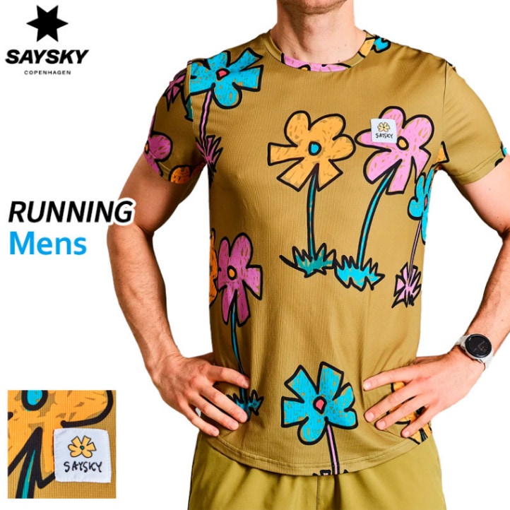 セイスカイ SAYSKY フラワーコンバットTシャツ LMRSS08c1017 メンズ
