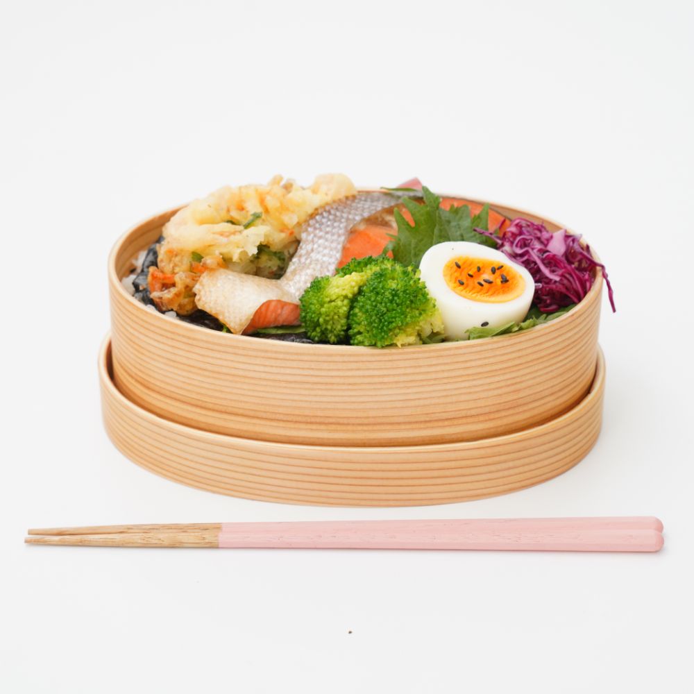 Lサイズ レンジ・食洗機対応 ほんとうに使いやすい曲げわっぱお弁当箱