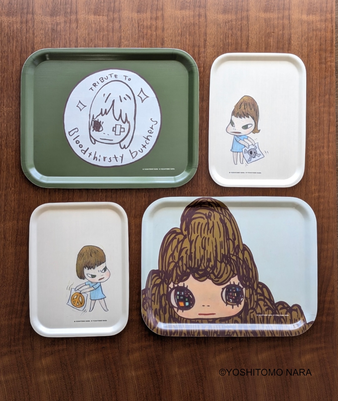 奈良美智 アートトレイコレクション [Untitled 2006 A] ：ラムフロム