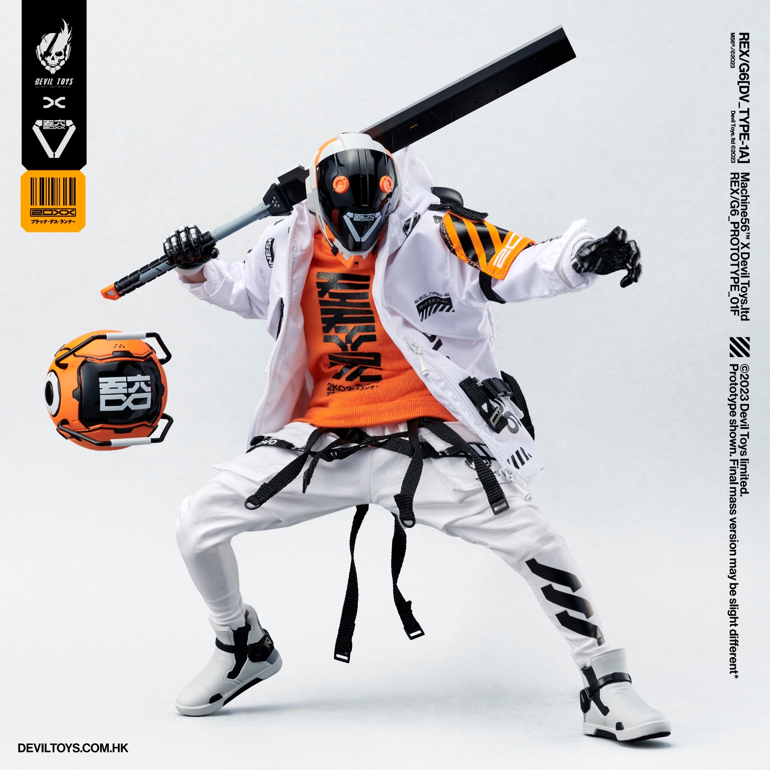 予約 Devil Toys X Machine 56 1/6 REX/G6 WHITE Regular Edition DX