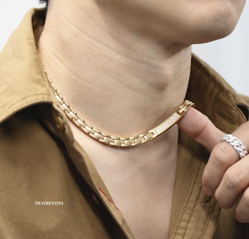 チタン 磁気ネックレス CZ [n298] | スタイルで探す,ハイクオリティな