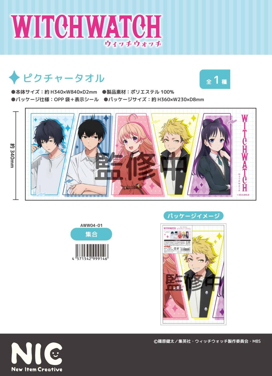 NIC」ウィッチウォッチ ピクチャータオル 集合（24個入） | その他