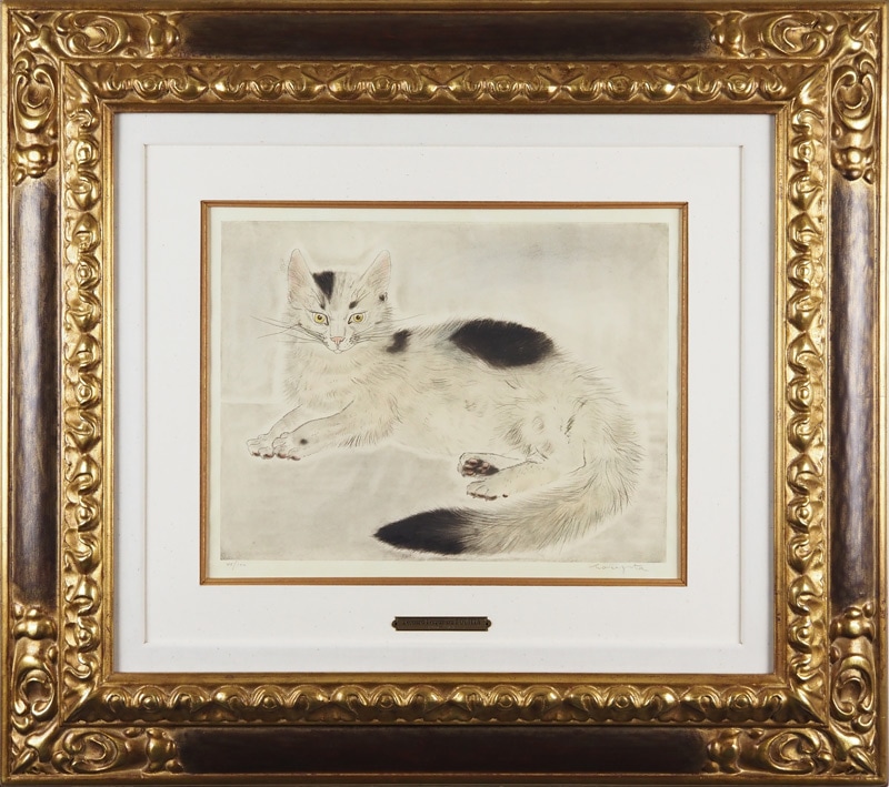 藤田嗣治 「横たわる猫」 | | アトリエ・ブランカ