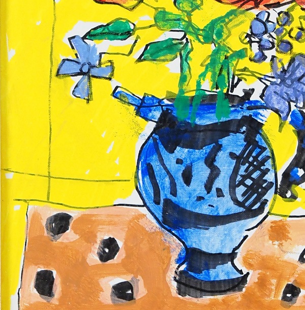 ポール・アイズピリ 「青い水差しの花束」 | | アトリエ・ブランカ