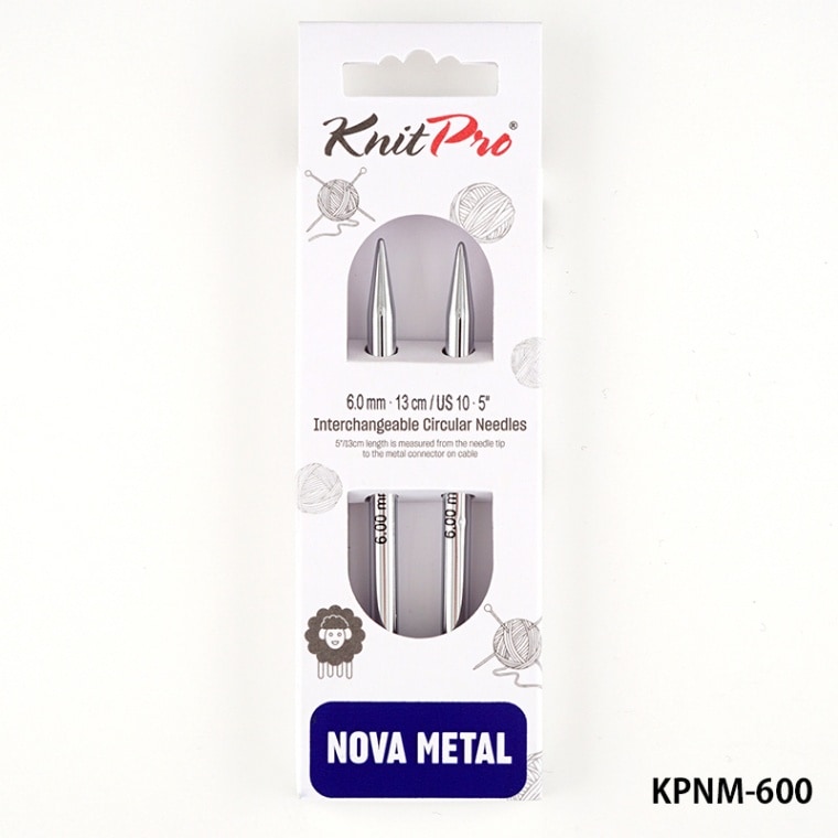 KPNM-600】ニットプロ ノヴァ メタル 付け替え可能輪針 6.00mm/13号