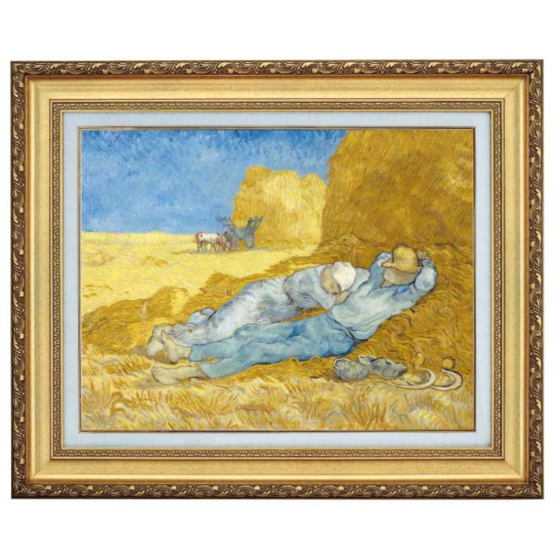 仕事の間の休息』 ゴッホ 10号 立体複製名画 額装付 【ポイント5