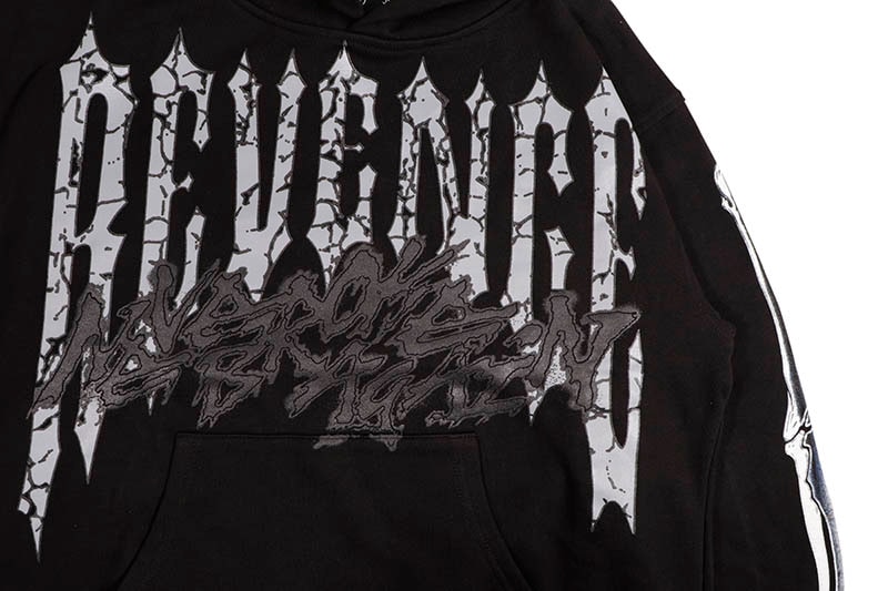 REVENGE X YOUNGBOY NEVER BROKE AGAIN CHROMED OUT HOODIE (BLACK