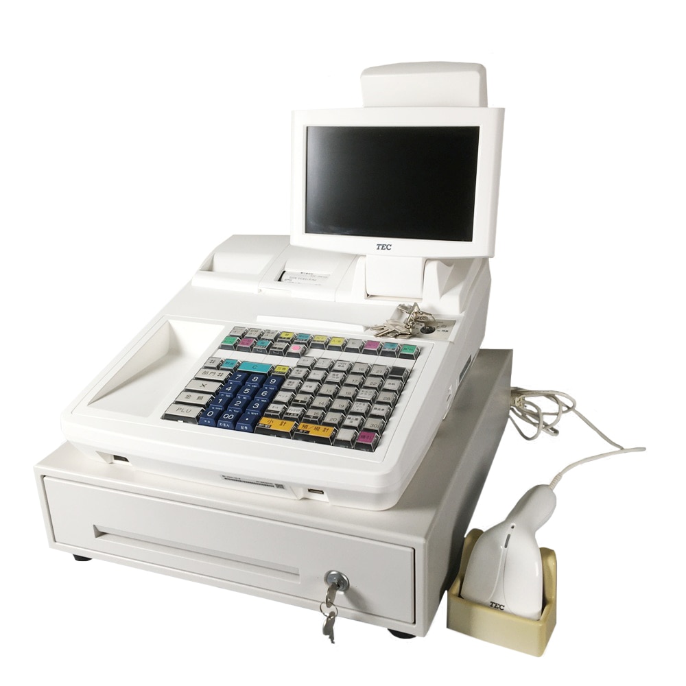 東芝テック MA-2055-V2-R ホワイト POSレジスター タッチスキャナー