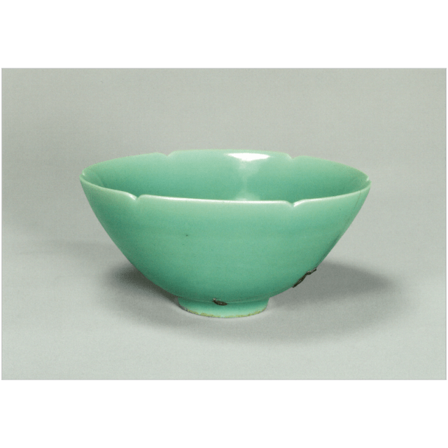 絵はがき〈重文 青磁輪花茶碗 銘 馬蝗絆〉中国・龍泉窯 T-161京都便利