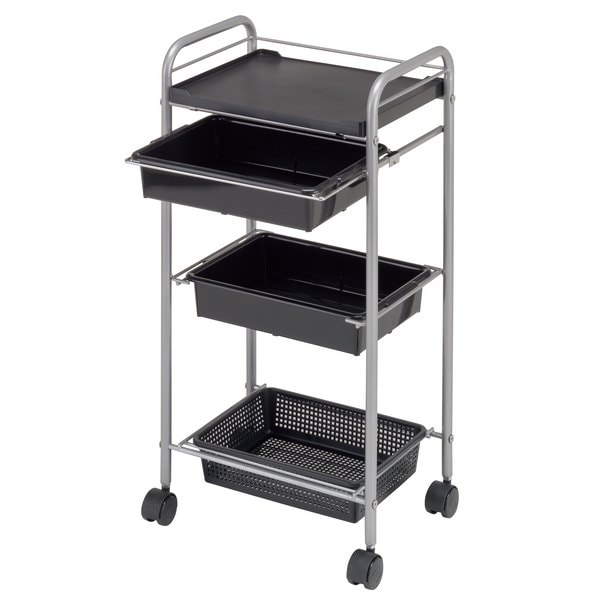 サロンワゴン セット台 H70 引出し付き 4段 選べるカラー 高さ86.5×幅