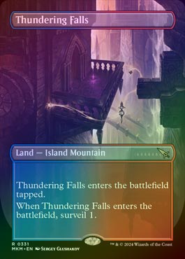 FOIL】【英】轟音の滝/Thundering Falls[土地R]【MKM】[ボーダーレス