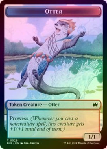 FOIL】【英】カワウソトークン/Otter Token[多色T]【BLB