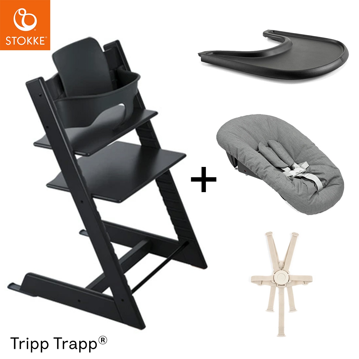 STOKKE ストッケ 【5 in1 新生児セット】 トリップトラップ + ニュー