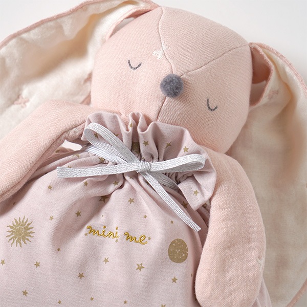 10mois ディモワ ふくふくガーゼ mini me ベビーブランケット / シェル