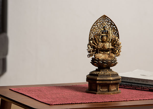 仏像】千手観音菩薩 子年の守護本尊 古美彩色仕上げ | 干支守護本尊古