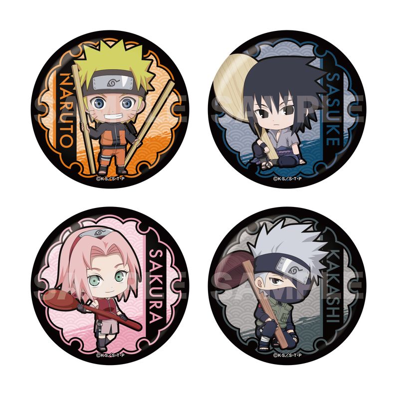 NARUTO-ナルト-疾風伝』メタリック缶バッジ 第1弾 全11種 コンプリート