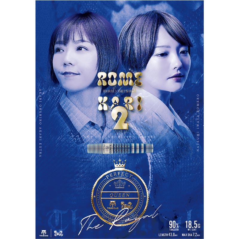 岩田夏海×大城明香利ROMEKARIロメカリTRINIDADコラボRyu送料無料 ダーツ バレル TRiNiDAD×Ryu ROMEKARI トリニダード 龍ダーツ コラボ