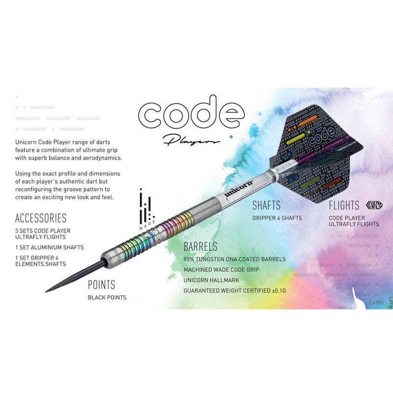 【希少】ユニコーン CODE PLAYER MODEL ジェームス・ウェイド ダーツ > ハードダーツ > ブランド【ヤ行】 > ユニコーン > unicorn