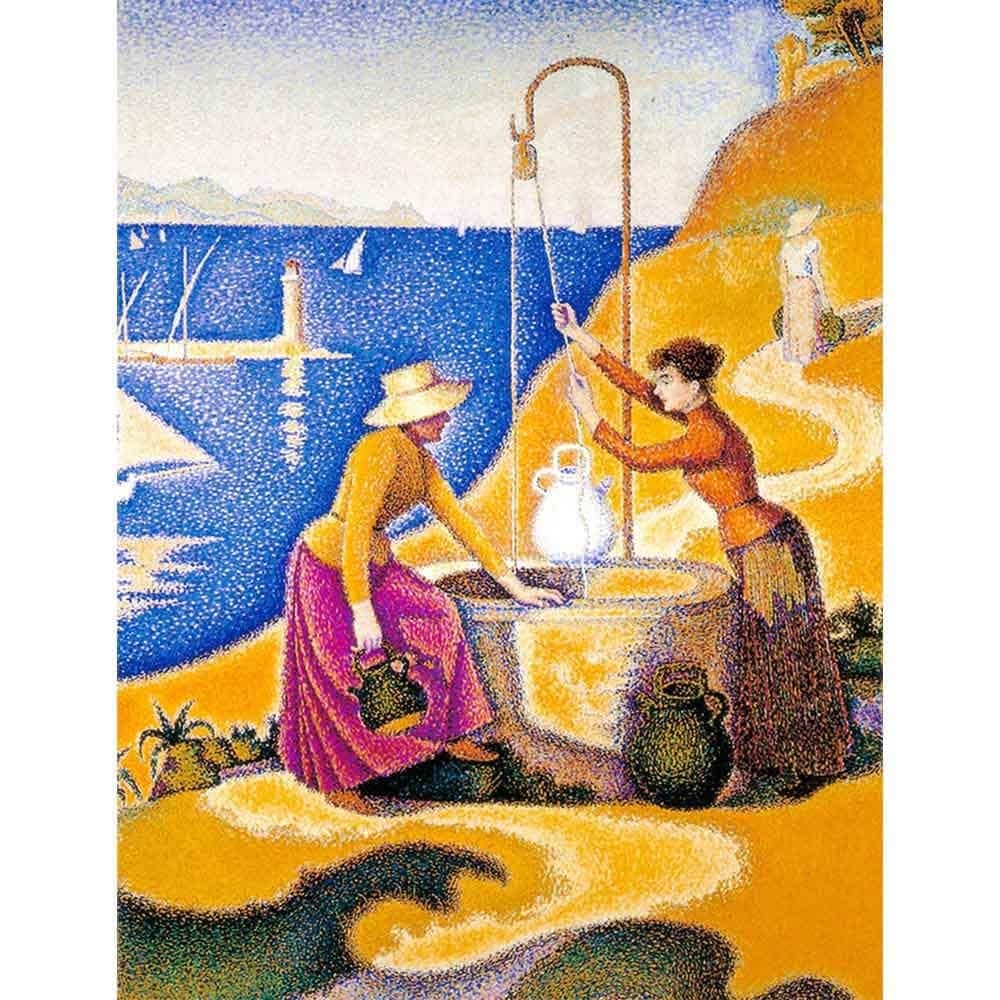 井戸と女性 【20号】 ポール・シニャック 【 額縁が選べる 額入り 複製