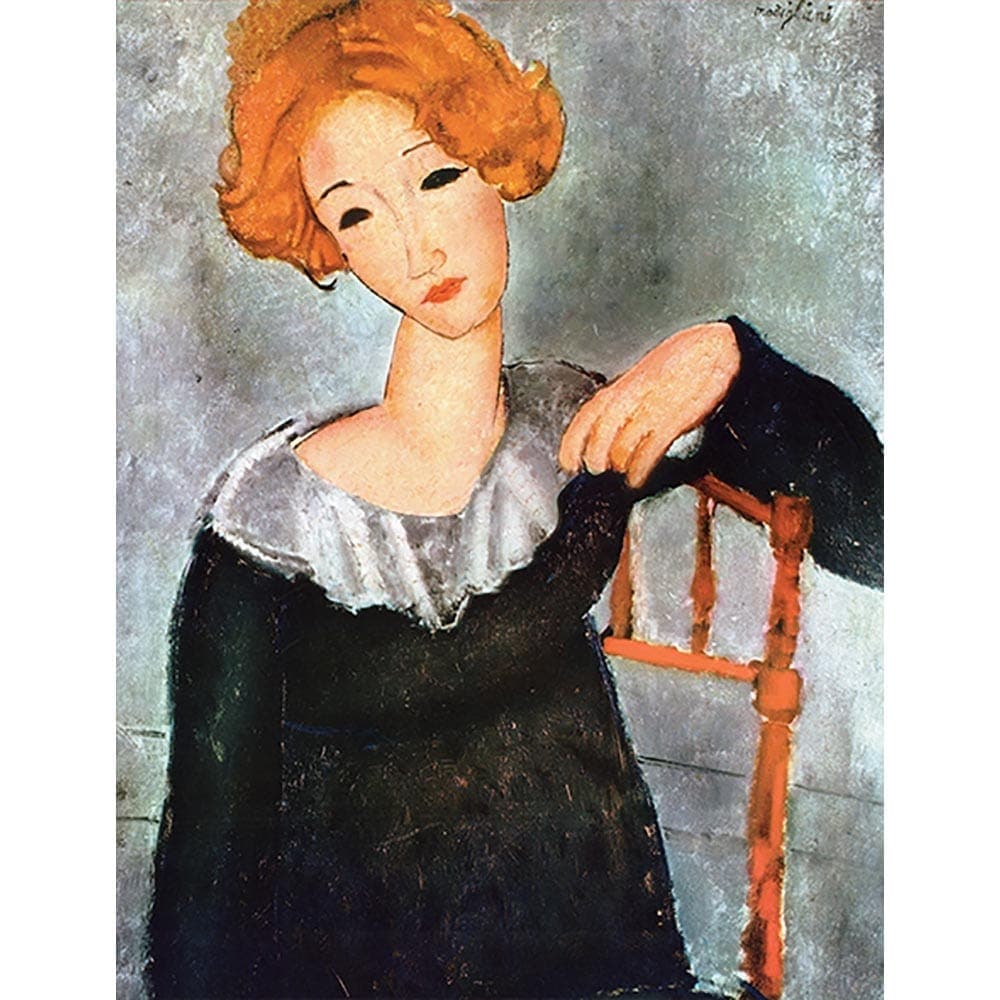 赤毛の女性 【20号】 アメデオ・モディリアーニ 【 額縁が選べる 額
