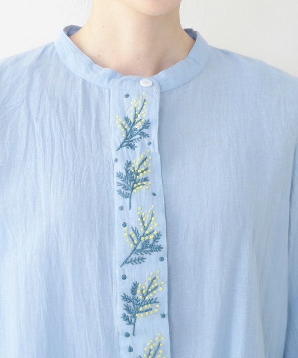 40%OFF】ミモザ刺繍コットンリネンブラウス｜KANKAN ONLINE SHOP【公式】