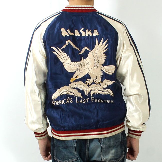 テーラー東洋(TAILOR TOYO) 刺繍リバーシブルスカジャン ALASKAN EAGLE