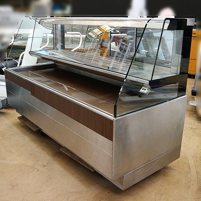 中古】対面 冷蔵ショーケース 業務用 協和熱学 オープンショーケース