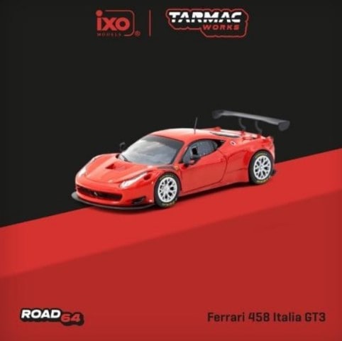 新品 T64R-074-RE Tarmac Works 1/64 フェラーリ Ferrari 458 Italia