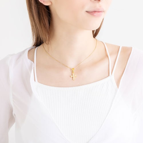≪Crescent Luna/クレセントルナ≫CRUZ GOLD/クルス ペンダント GOLD
