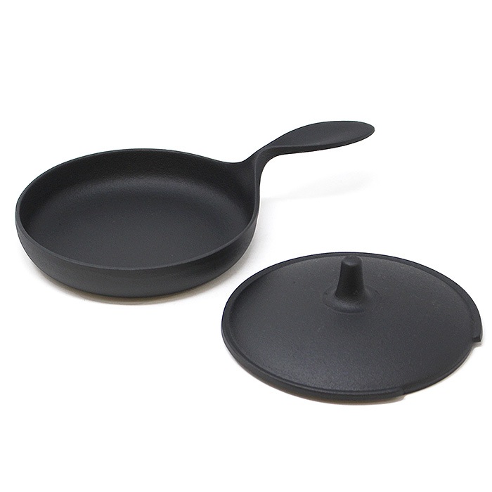 南部鉄器 及源鋳造 小笠原陸兆 蓋付ミニパン 14cm 南部鉄 日本製 鉄分