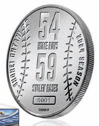 大谷翔平 2024年ナ・リーグ「54－59」記念 純金・純銀メダル