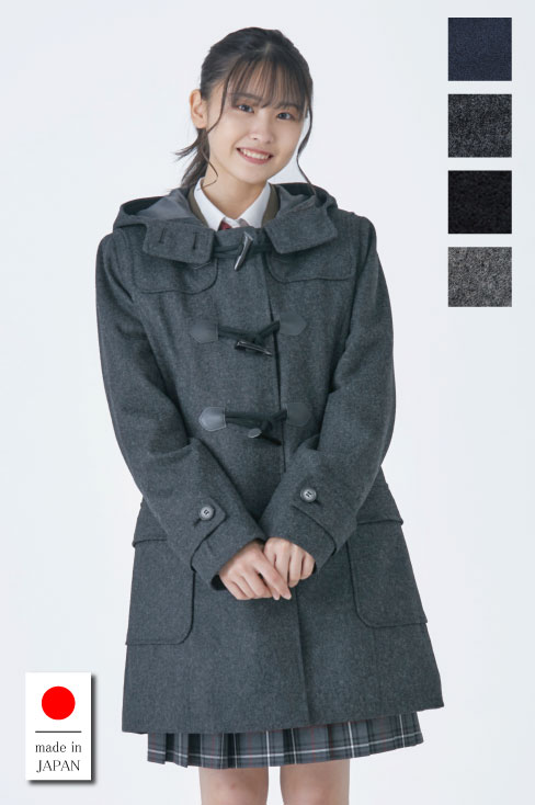 EAST BOY ダッフルコート チャコールグレー フード付き EASTBOY