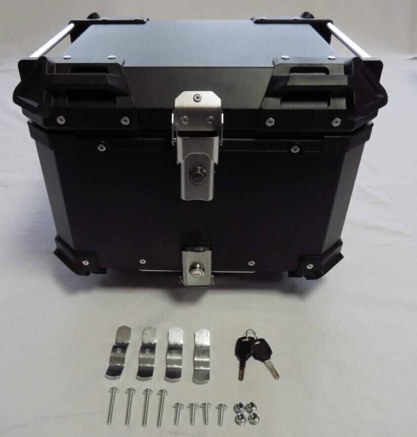 DR-Z400S DRZ400SM DRZ400 リアキャリア & アルミトップケース 45L 黒