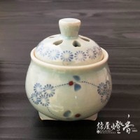 香器『香炉【三華絵/桜・藤・牡丹-SANKAE-】[京焼・清水焼/陶葊