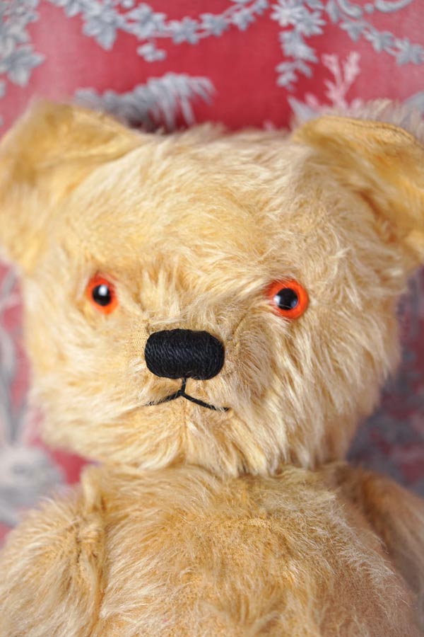 チャドバレーのはちみつ 色のモヘアベア50cm 1940-50年代頃 gt-1069の