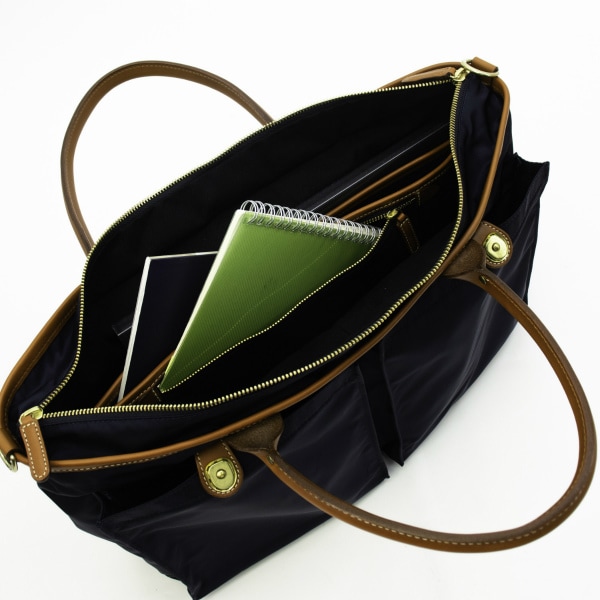 フェリージ トートバッグ ナイロン×レザー ヘルメットバッグ トート